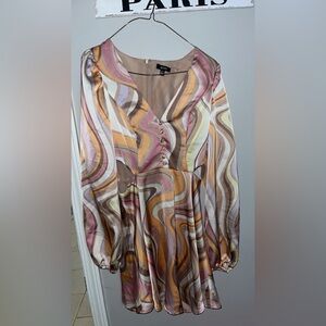 AFRM dress with side cut outs size small